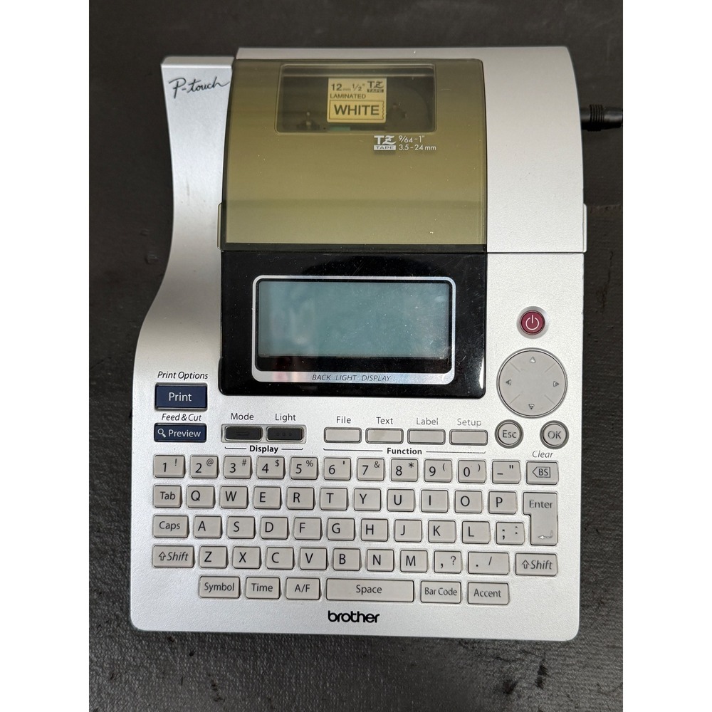 Brother P-Touch PT-2700 Label Maker Silver Black Office Desktop PC Tested